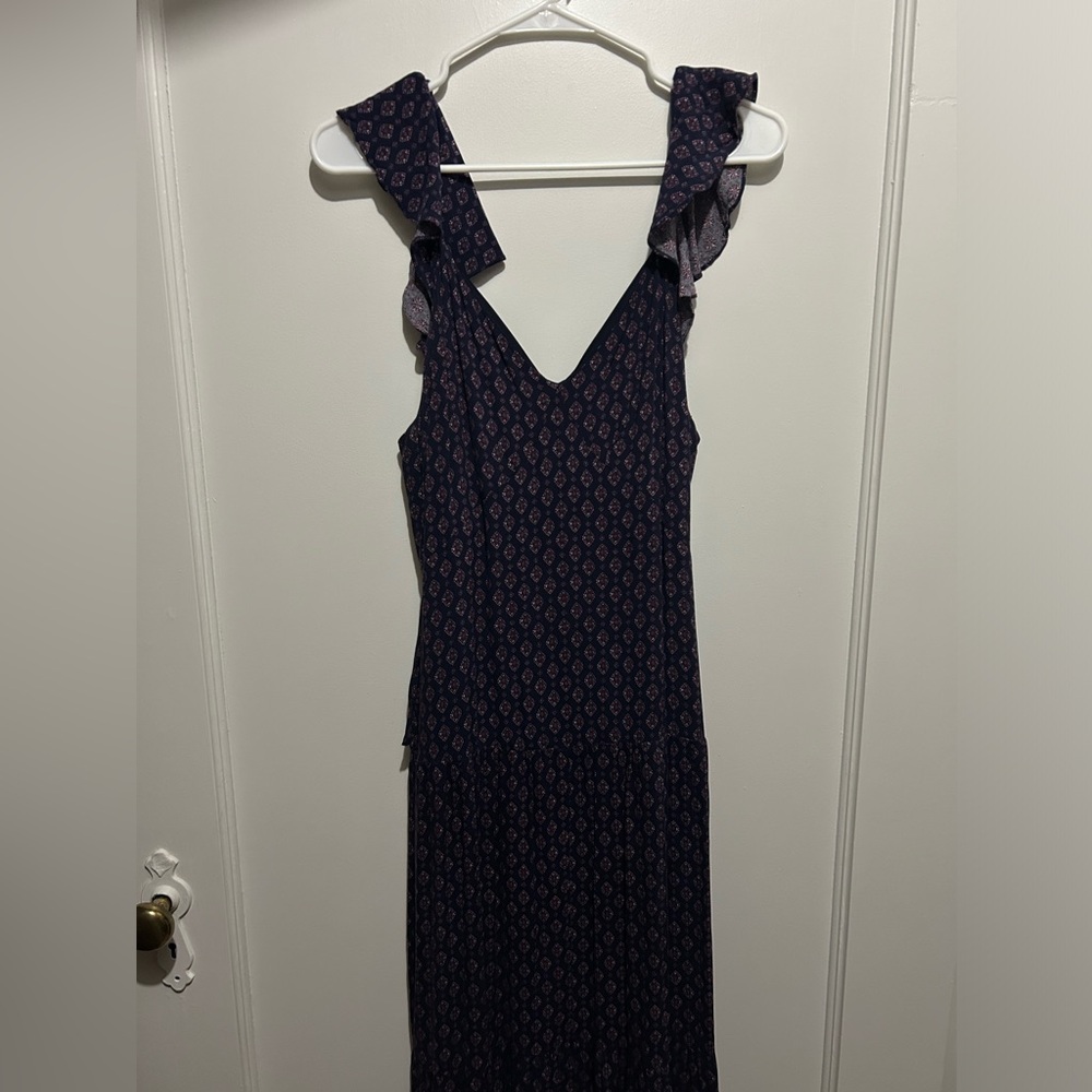Tiered Purple Maxi Dress